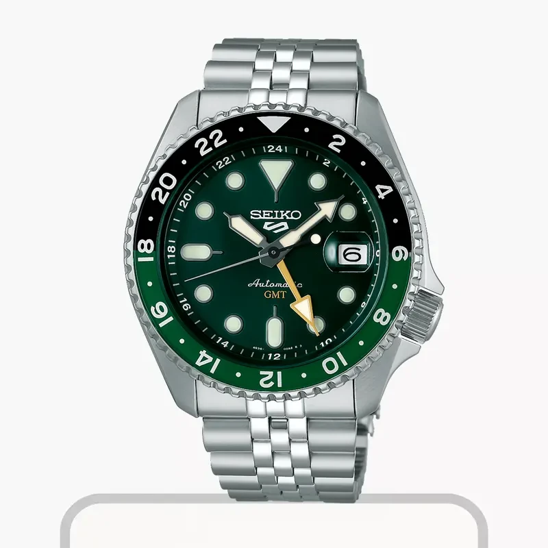 Seiko 5 Sports GMT SKX Green Dial Automatic Men’s Watch- SSK035K1